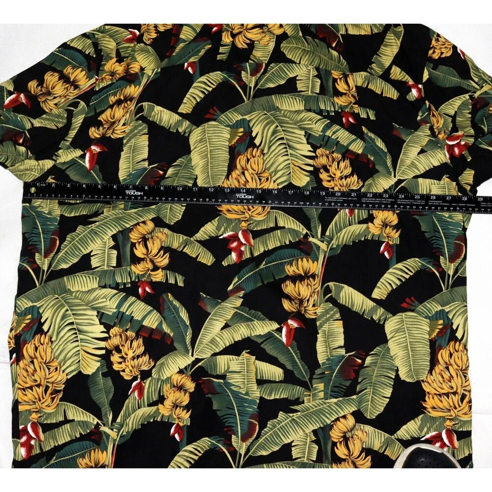 Paradise Found Men's Hawaiian Banana Plant Trees Aloha Honolulu‎ Shirt Size 2XL